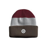 DS Icon 3 stripe heavy knit Brown/Grey/Burgundy